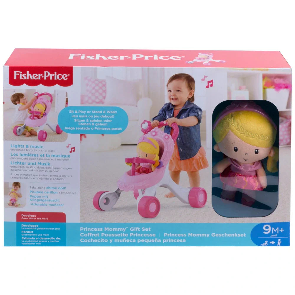 Fisher-Price Little People Princess Stroller Ride-On Toy